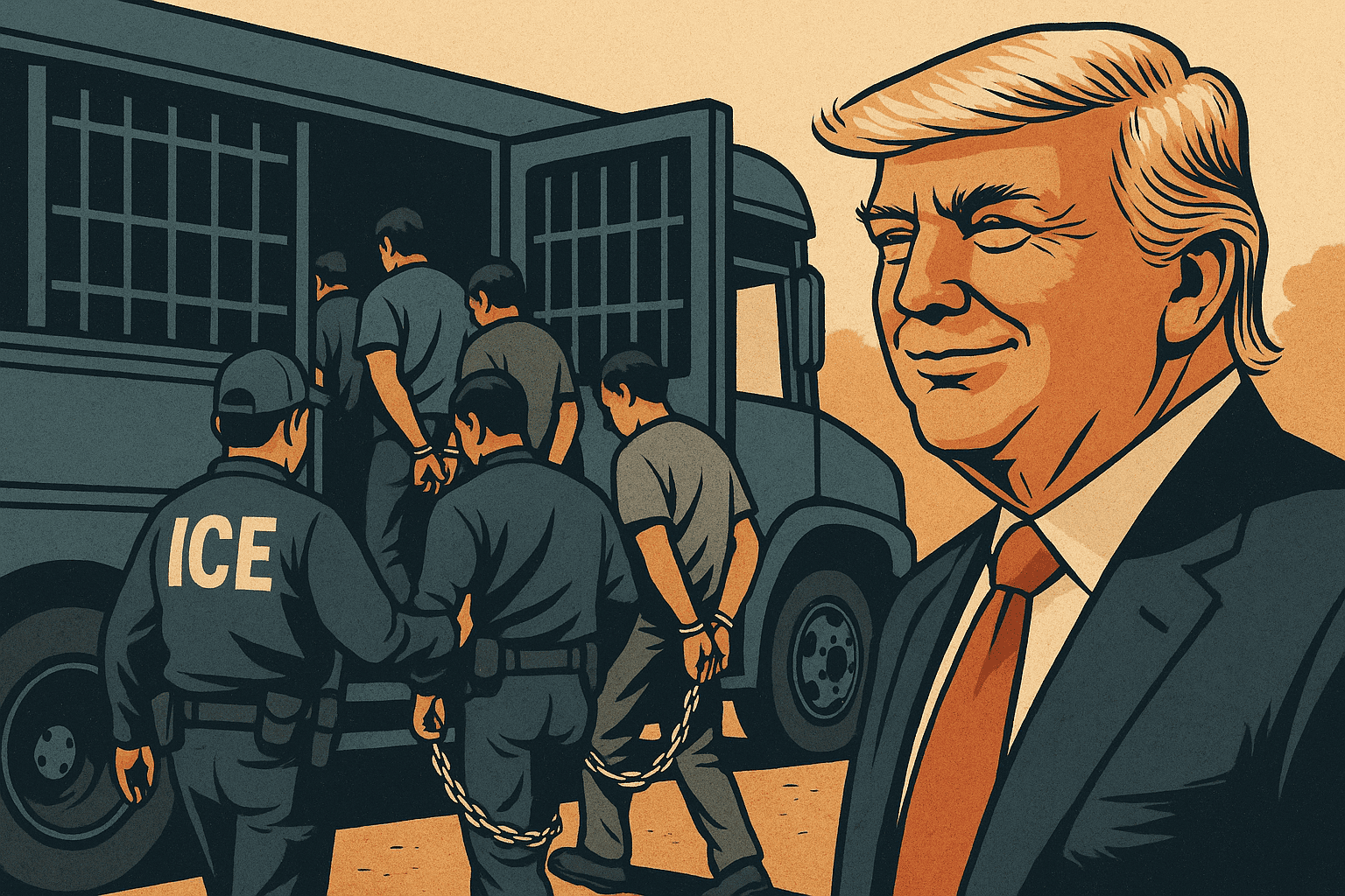 Trump rilancia sulle espulsioni, ma i dati mostrano un calo rispetto all'era Biden