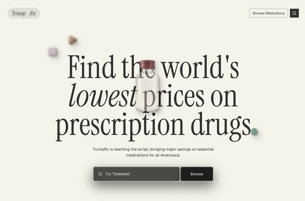 Il sito di Trump per i farmaci è spesso più caro delle alternative