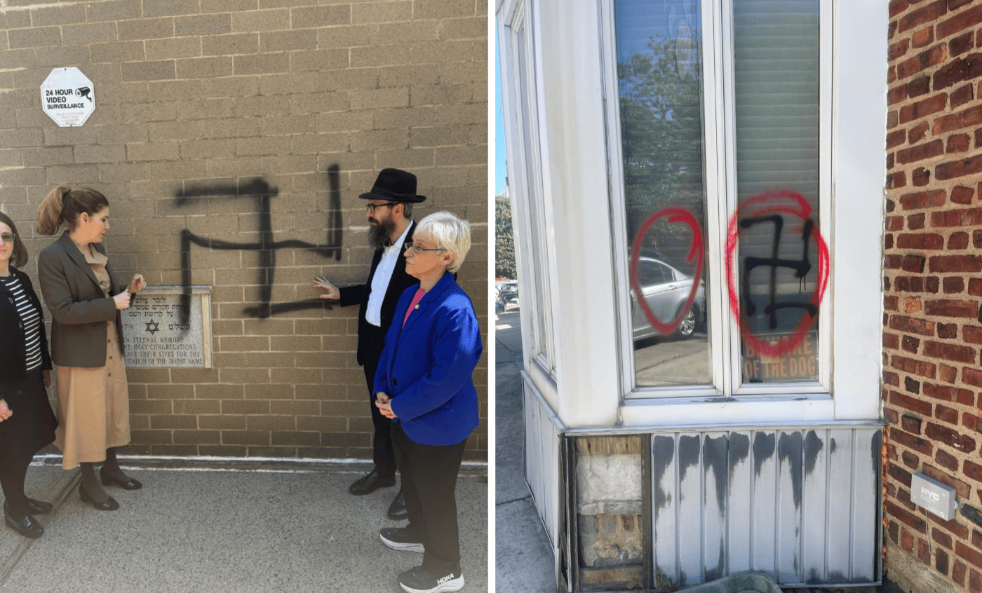 Sinagoghe e case ebraiche imbrattate con svastiche a New York