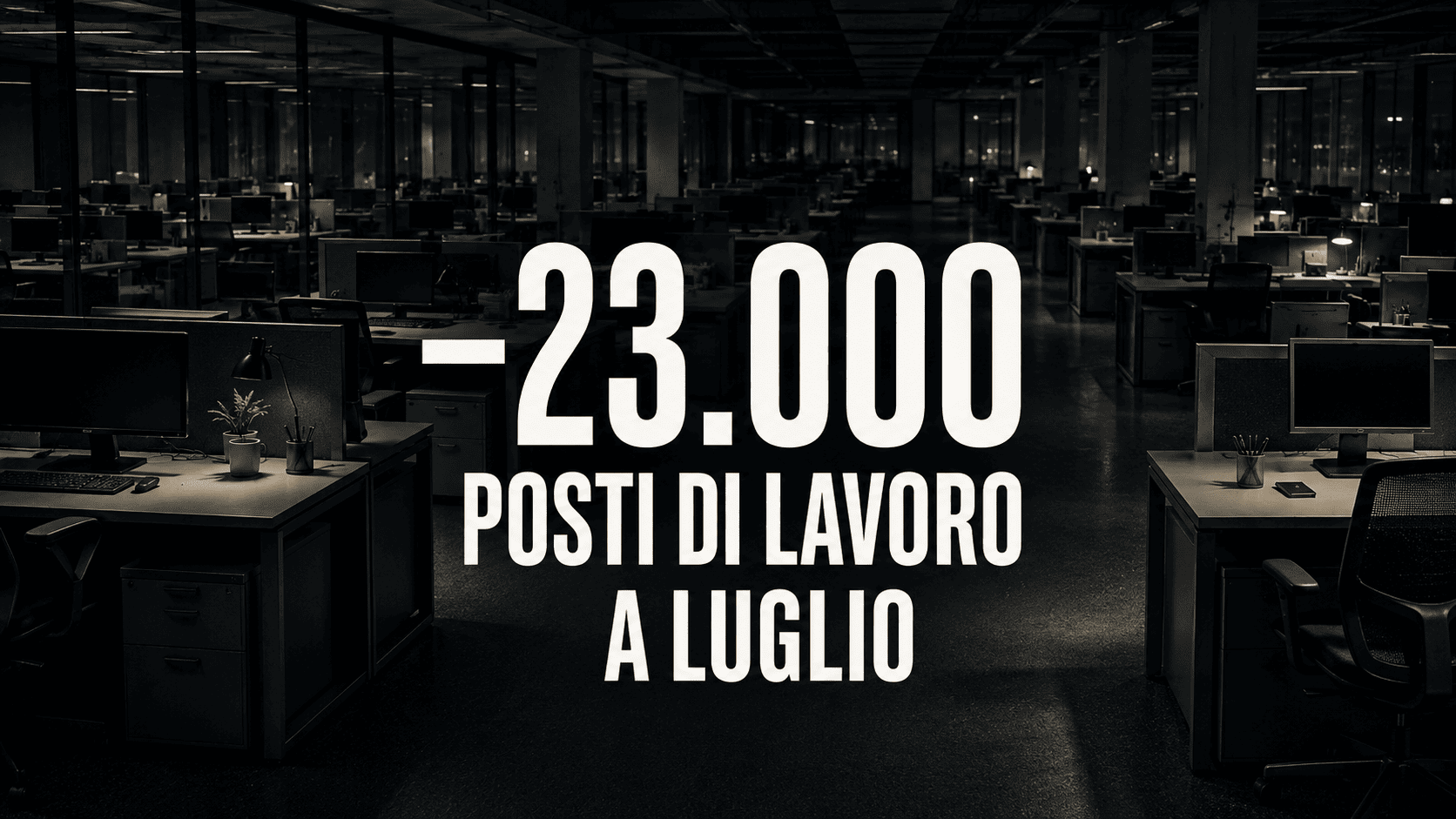 L'economia americana ha perso 23.000 posti di lavoro a luglio