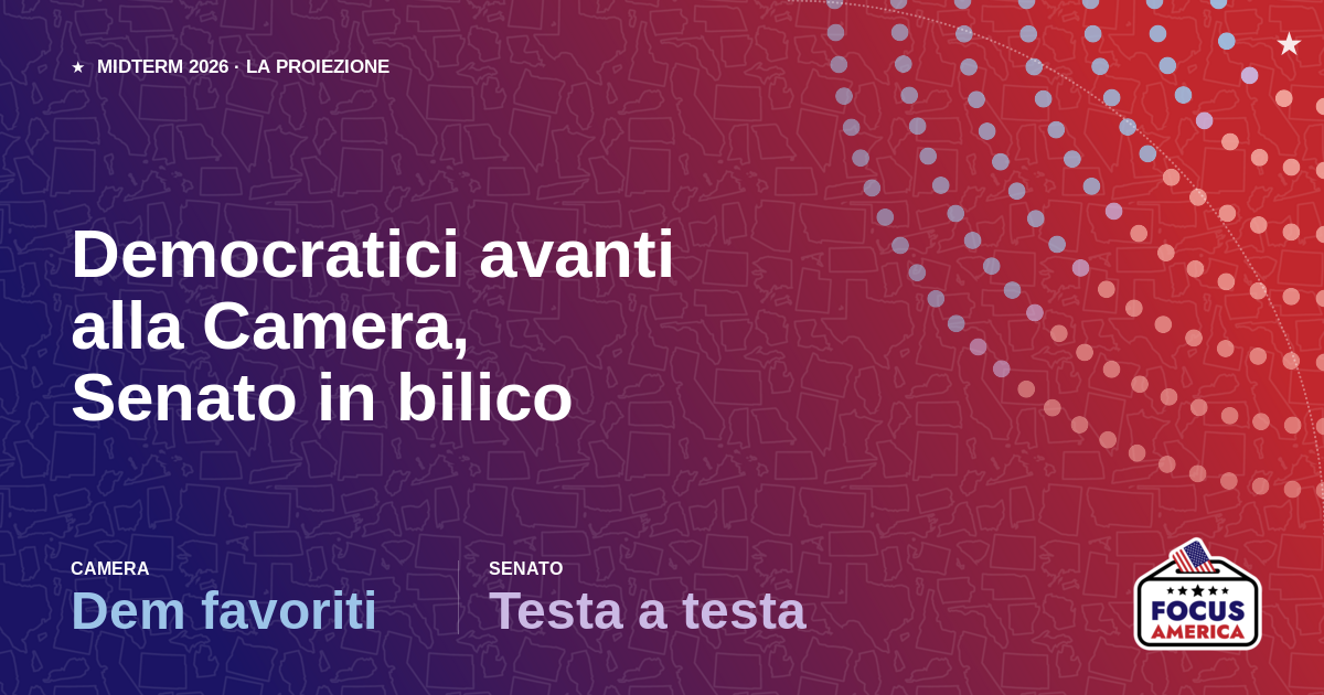 Democratici avanti alla Camera, Senato in bilico