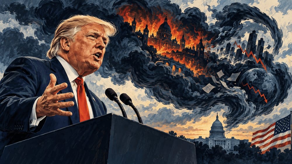 Trump sositene che con i Dem al governo, l'America brucerà come la Francia