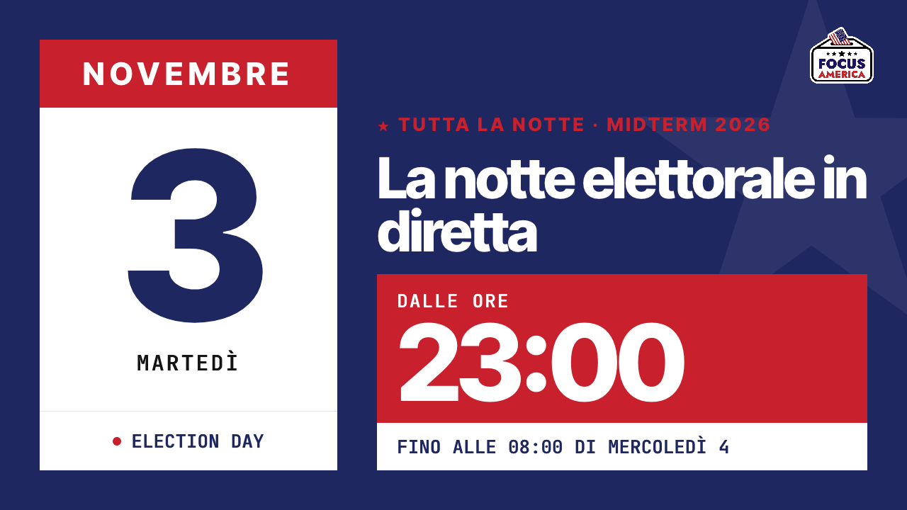La notte delle midterm in diretta con Focus America, da martedì 3 novembre alle 23
