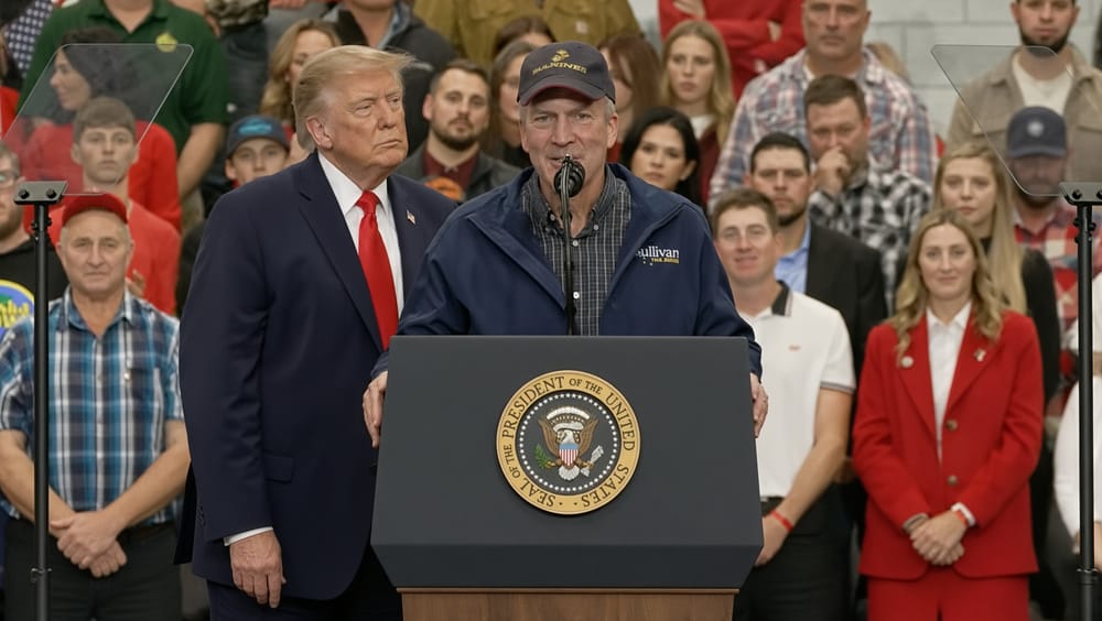 Trump è andato a fare un comizio in Alaska, dove Sullivan rischia il seggio