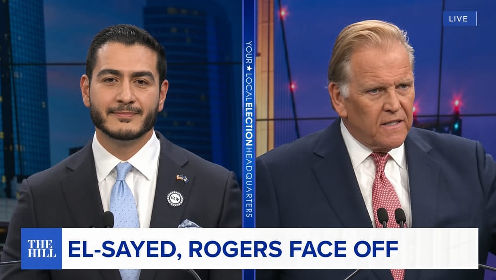 Nel primo dibattito in Michigan Rogers ed El-Sayed si sono insultati