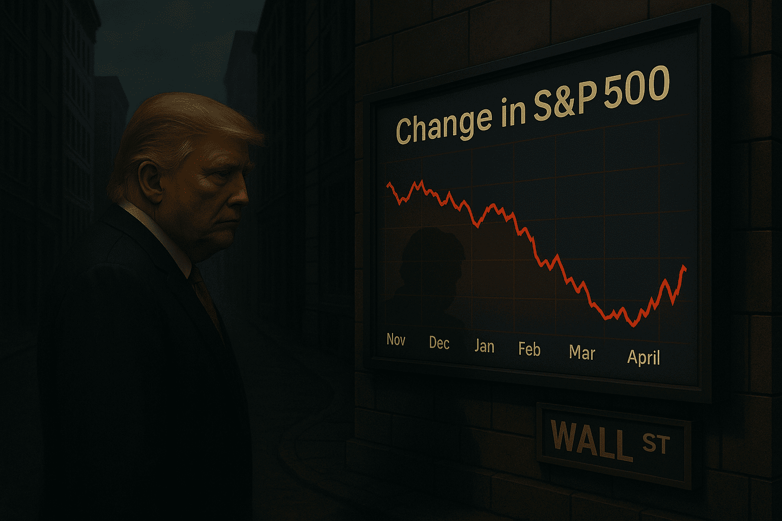 Trump nega la sua responsabilità per il calo dei mercati: "È il mercato azionario di Biden, non di Trump"