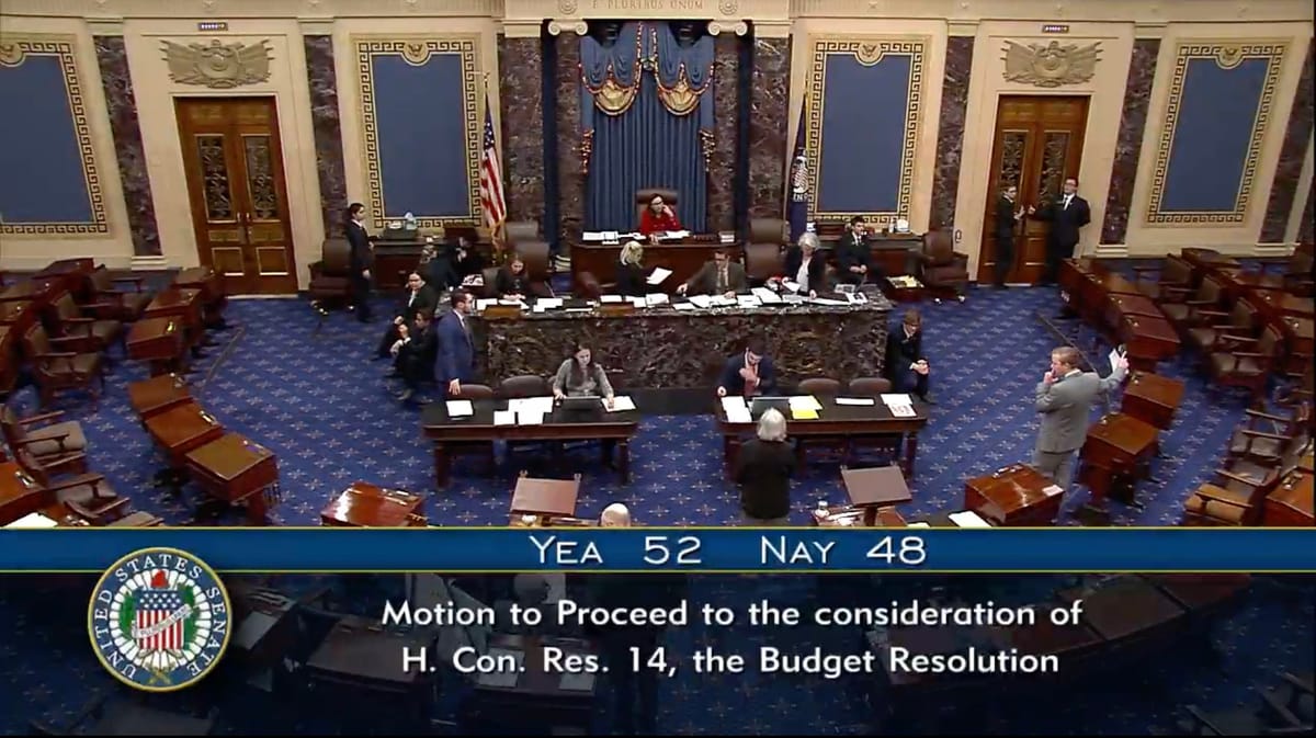 Il Senato avanza la budget resolution per rendere permanenti i tagli fiscali di Trump