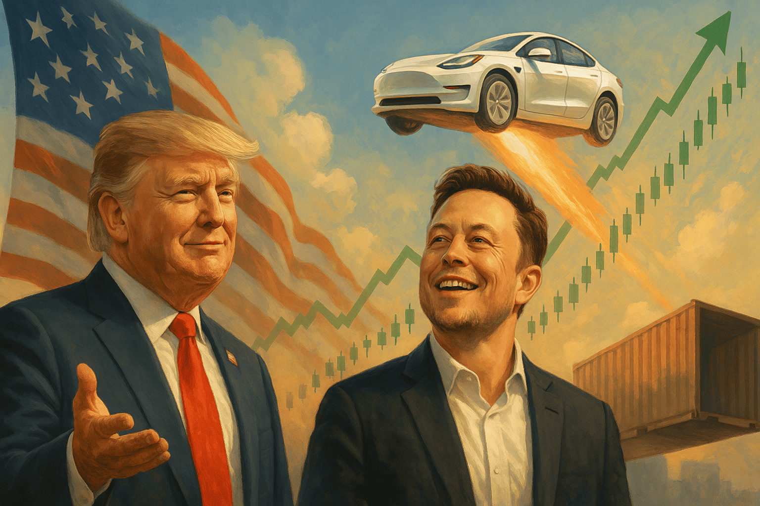 Trump sospende i dazi per 90 giorni, vittoria per Elon Musk e rally delle azioni Tesla