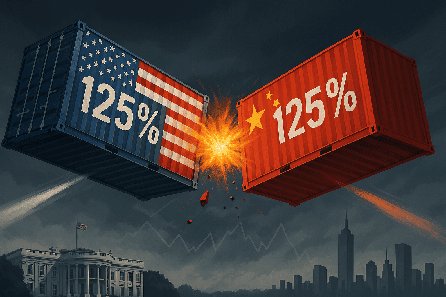 La Cina risponde alla Casa Bianca con dazi al 125% sui prodotti americani, Pechino ignorerà ulteriori aumenti dei dazi USA