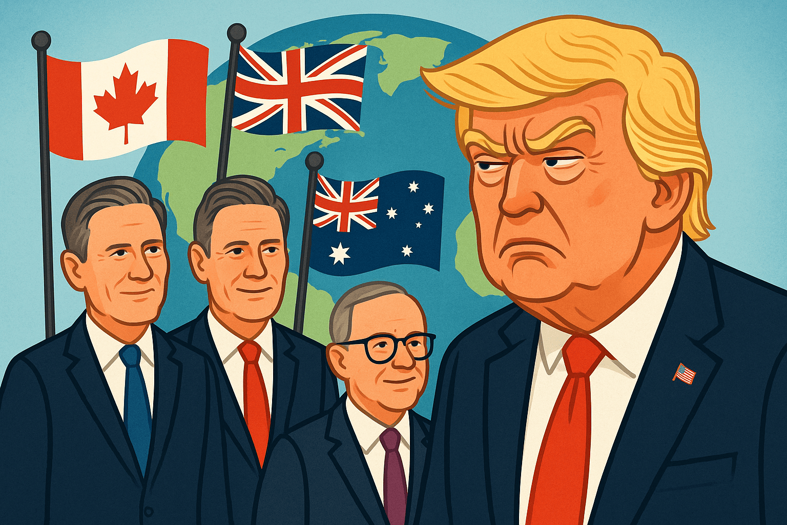 L'effetto Trump 2.0 rilancia i leader di centro sinistra in Canada, Australia e UK