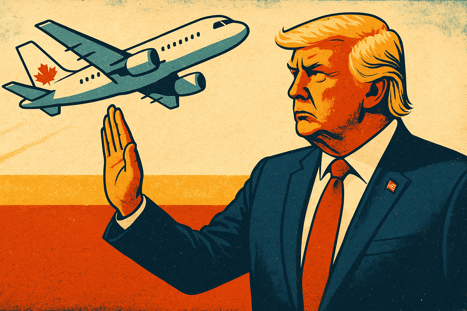 Trump rivendica successi economici, ma il turismo crolla: -70% dai voli Canada-USA
