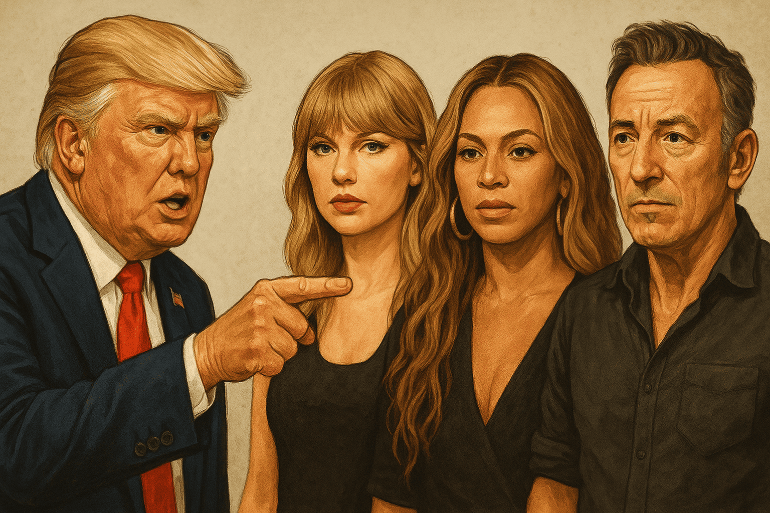 Trump attacca le star che hanno sostenuto Harris durante la campagna elettorale