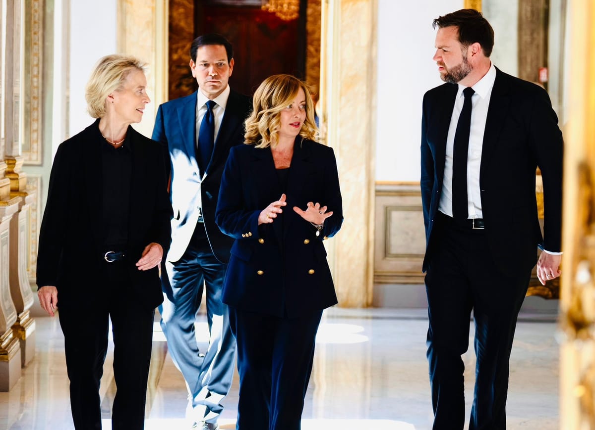 Meloni media tra Vance e von der Leyen per rilanciare il dialogo UE-USA