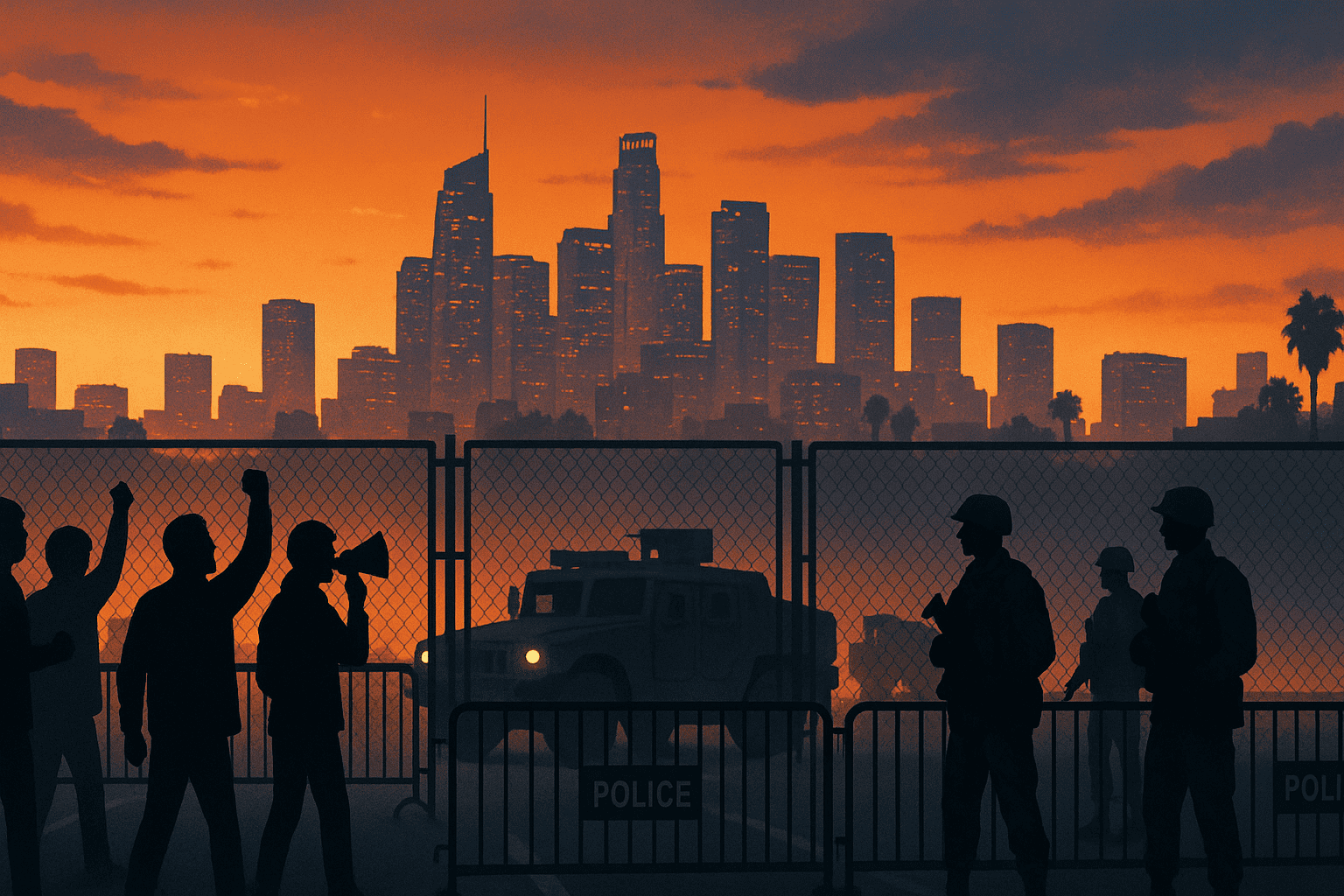Los Angeles, coprifuoco nel centro città dopo cinque giorni di proteste contro i raid dell'ICE anti-immigrazione