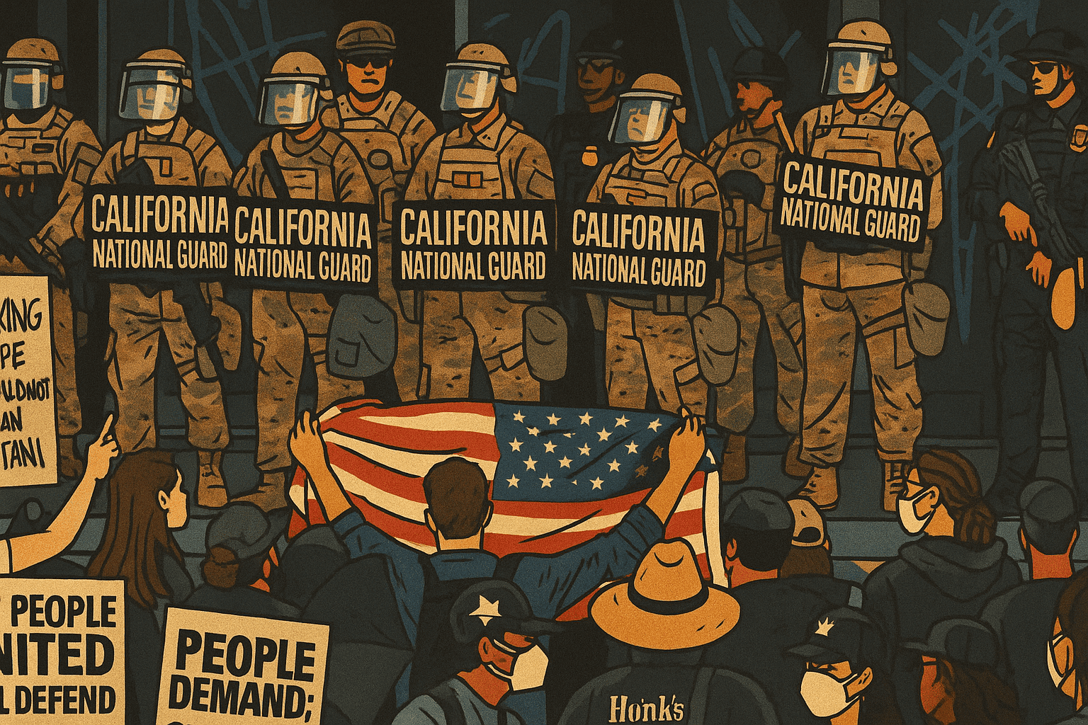 La Guardia Nazionale della California rimane (per ora) sotto il controllo di Trump