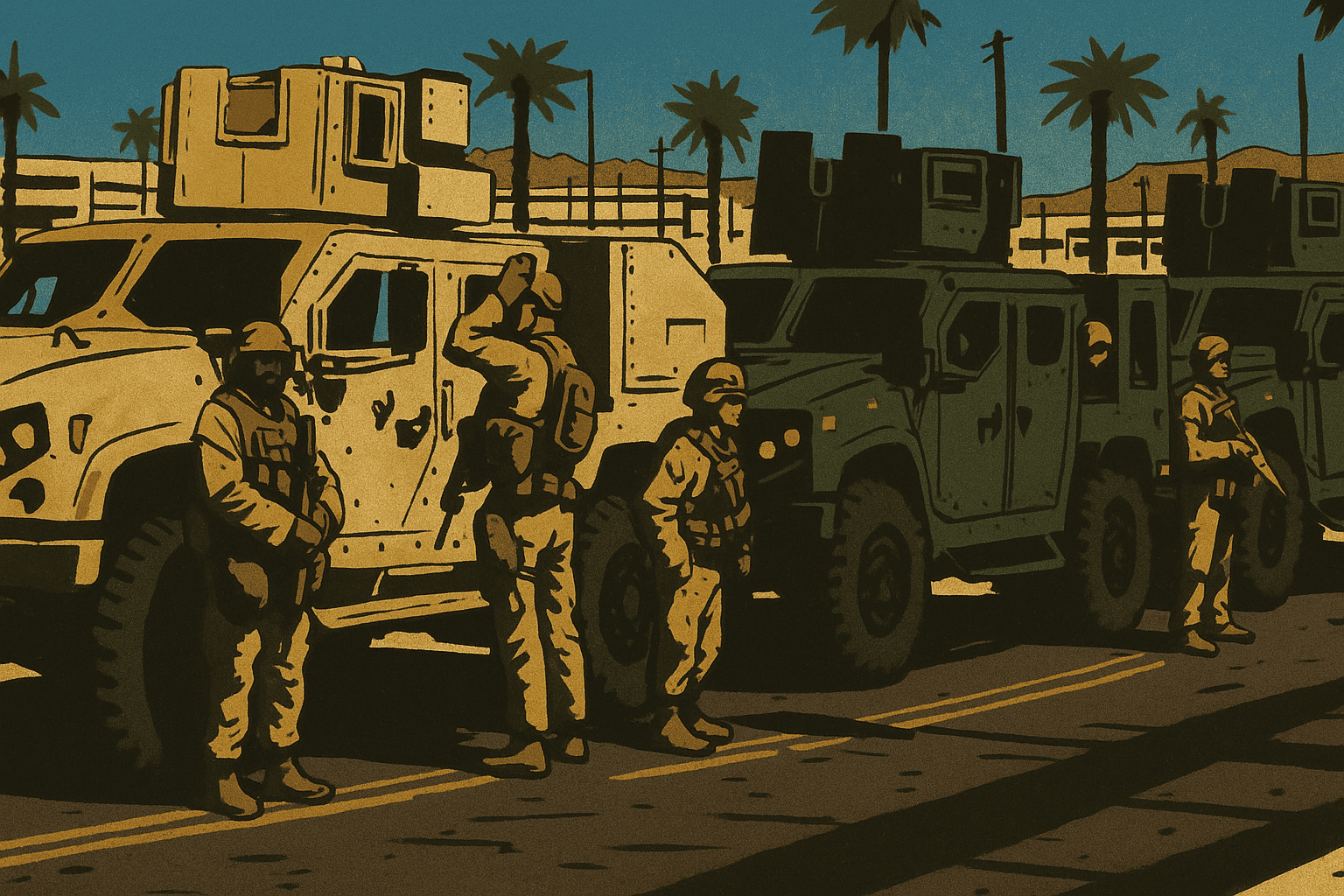 I Marines a Los Angeles aiuteranno la Guardia Nazionale