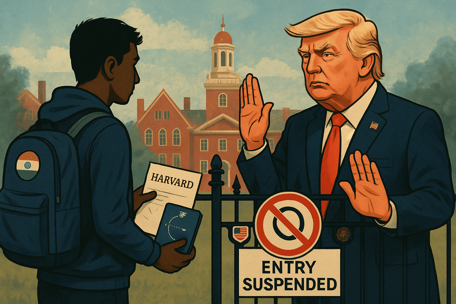 Trump sospende l'ingresso negli Stati Uniti degli studenti internazionali destinati ad Harvard
