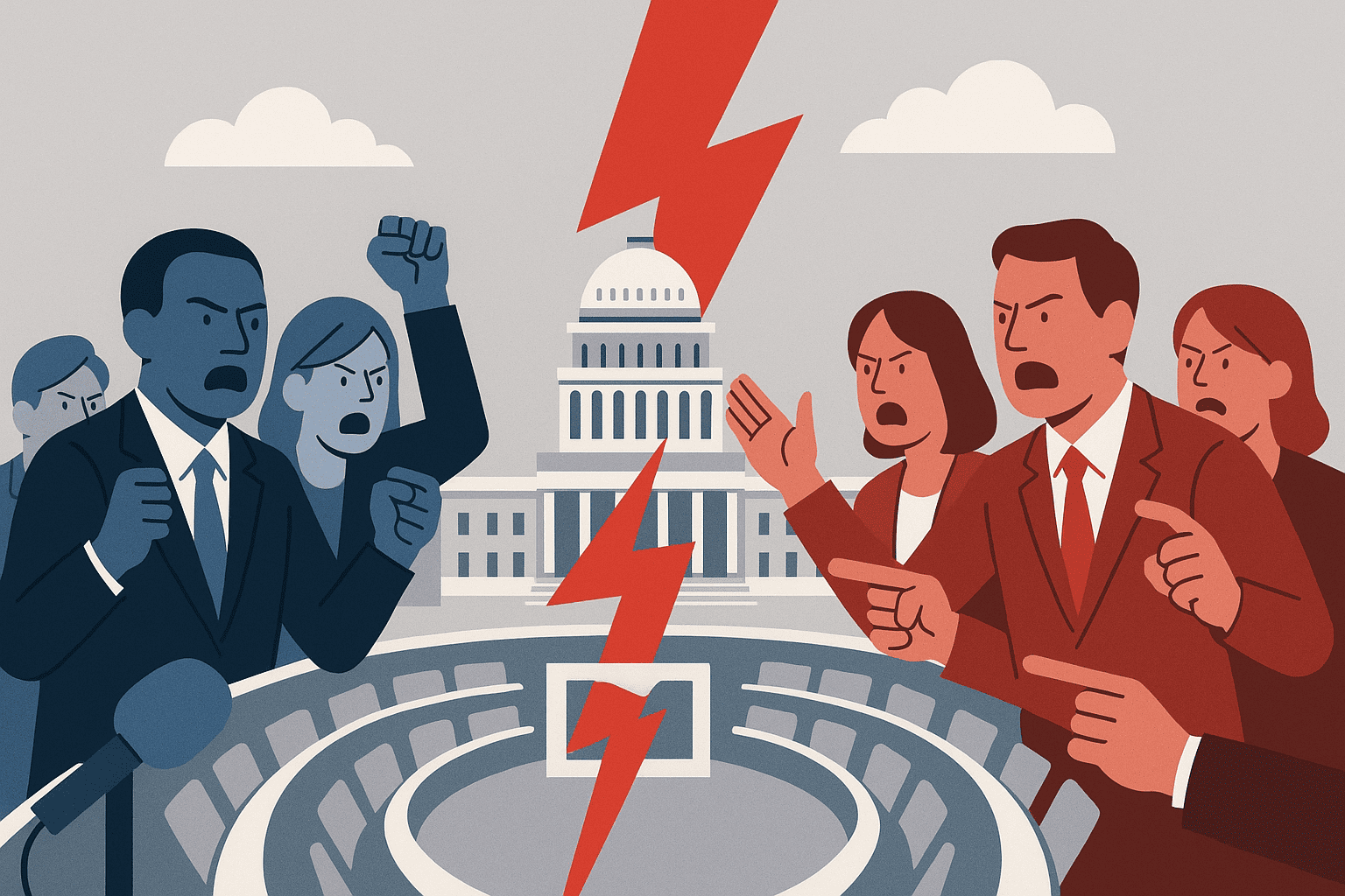 I democratici in rivolta contro l'accordo per riaprire il governo