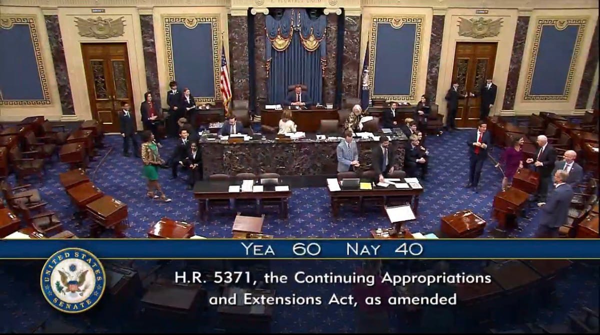 Il Senato approva l’accordo bipartisan, sta per finire lo shutdown più lungo della storia