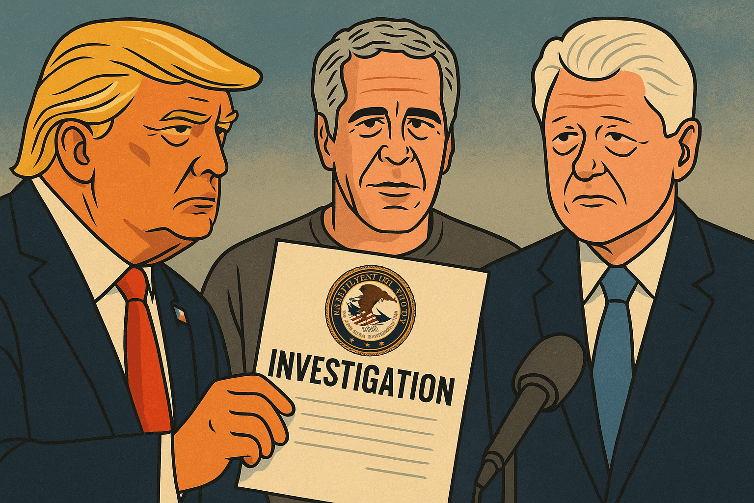 Trump ordina al Dipartimento di Giustizia indagini sui legami tra Jeffrey Epstein e Bill Clinton