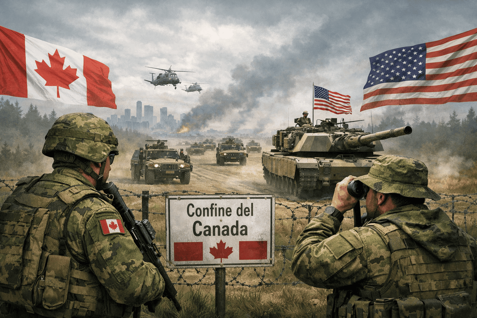 Le Forze Armate canadesi simulano per la prima volta lo scenario di una possibile invasione americana