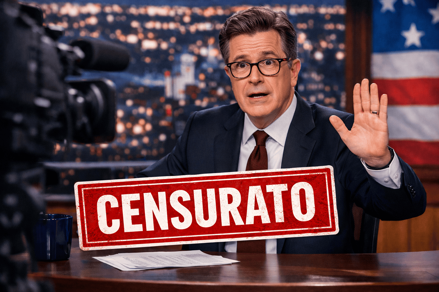 La CBS censura l'intervista di Colbert ad un candidato democratico in Texas