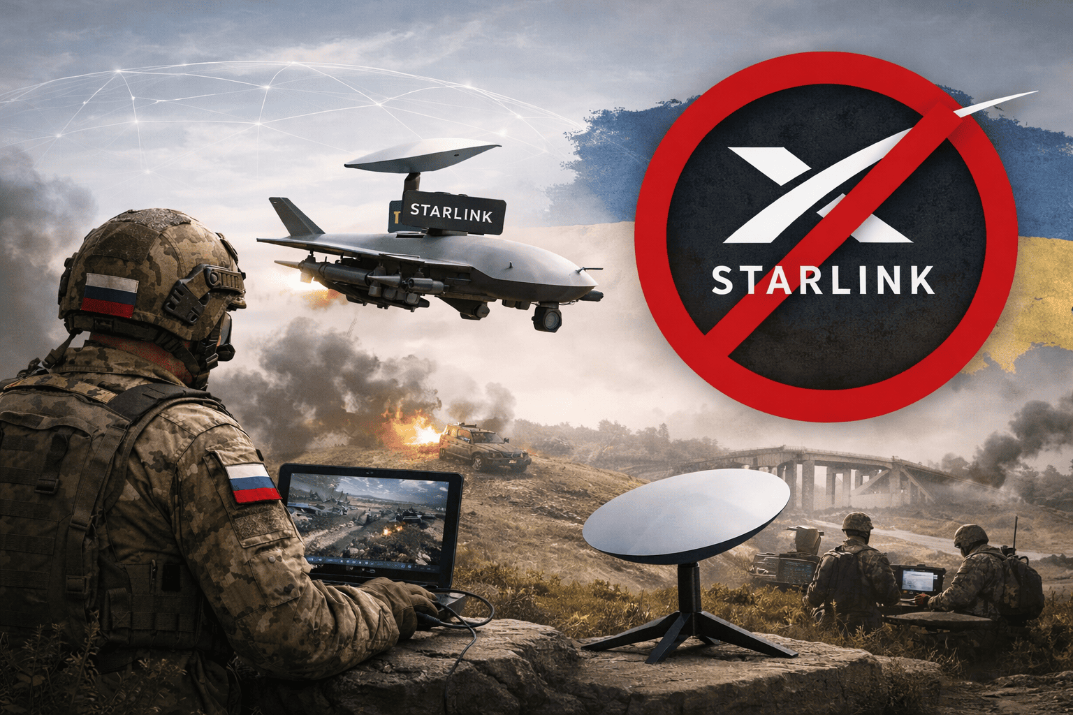 Il blocco di Starlink colpisce i russi in Ucraina: a rischio comunicazioni e attacchi con droni