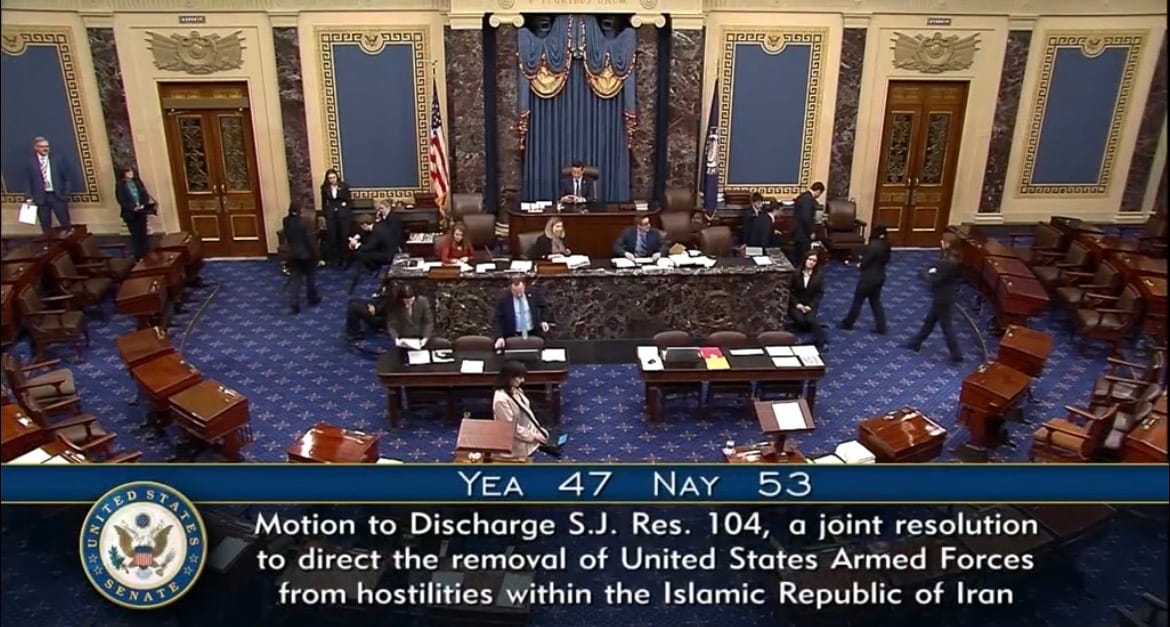 Il Senato USA boccia i limiti ai poteri di guerra di Trump, la guerra in Iran potrebbe allungarsi