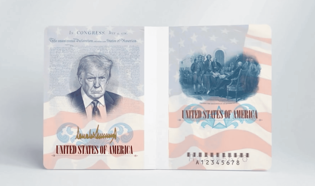 Il volto di Trump sui passaporti americani per i 250 anni degli Stati Uniti