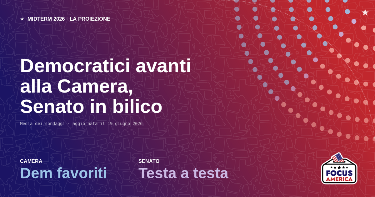 Democratici avanti alla Camera, Senato in bilico