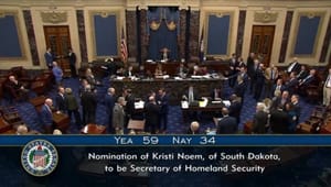 Il Senato conferma Kristi Noem come Segretaria alla Sicurezza Nazionale
