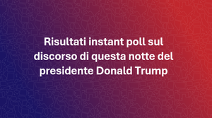Instant poll: reazioni positive al discorso di Trump al Congresso, ma anche alcuni dubbi