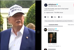 Trump apre un account TikTok ufficiale della Casa Bianca