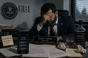 FBI nel caos: il direttore Kash Patel beve, sparisce per ore senza motivo e ora teme il licenziamento