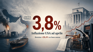L'inflazione americana vola al 3,8% spinta dalla guerra con l'Iran, il livello più alto da quasi 3 anni