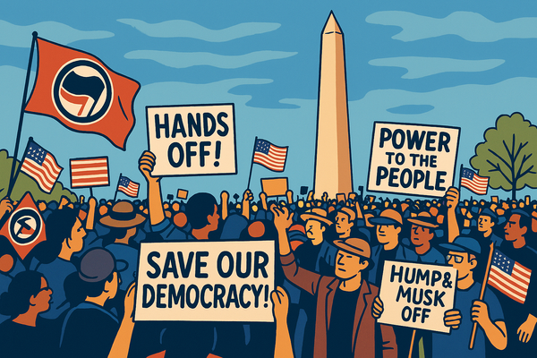 Proteste "Hands Off!" in corso contro Trump e Musk in tutti gli Stati Uniti