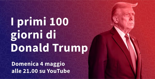 Stasera in diretta commentiamo i 100 giorni di Trump