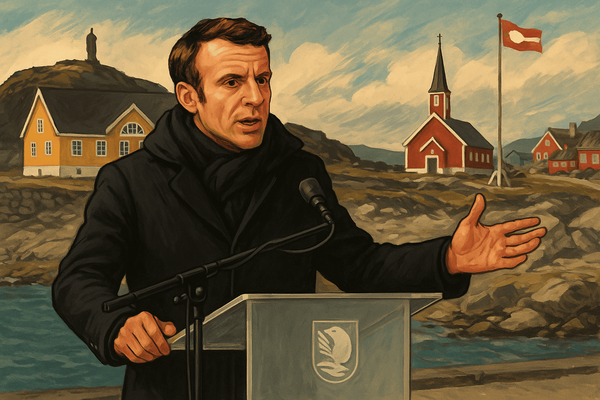 Macron affre aiuto alla Groenlandia contro Trump