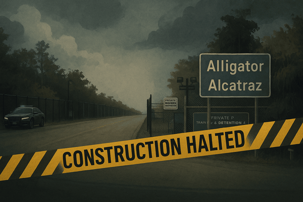 Un giudice blocca il centro di detenzione Alligator Alcatraz