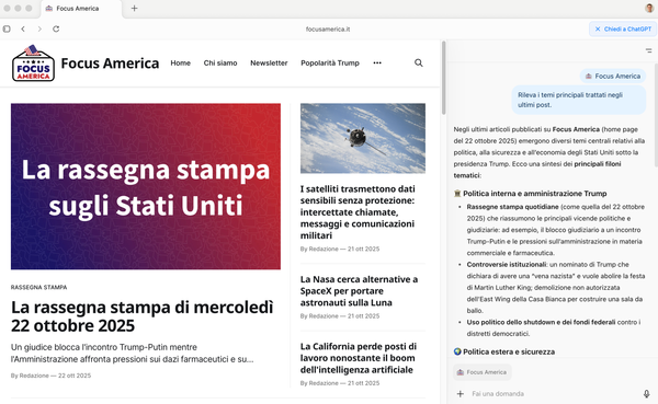 OpenAI lancia Atlas, il browser con intelligenza artificiale che sfida Google Chrome