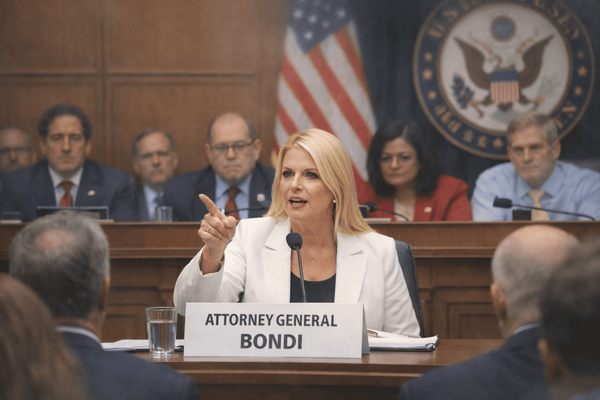 Pam Bondi rifiuta di scusarsi con le vittime di Epstein e attacca i democratici