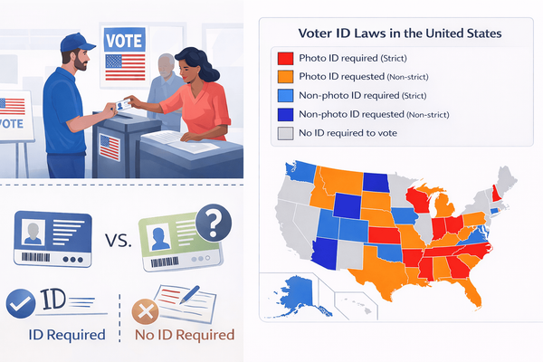 Come si vota negli Stati Uniti: il sistema di identificazione ai seggi ed il mito del voto illegale