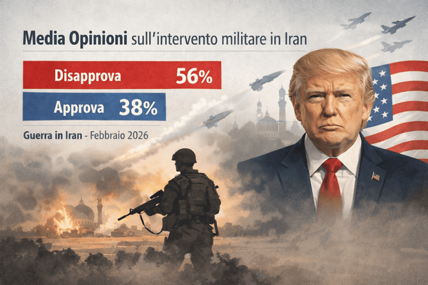 La maggioranza degli americani boccia la guerra in Iran: consenso ai minimi storici per un'operazione militare