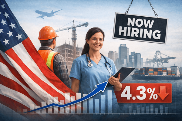 Il mercato del lavoro Usa riparte a marzo: 178 mila posti in più, disoccupazione scende al 4,3%