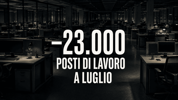 L'economia americana ha perso 23.000 posti di lavoro a luglio