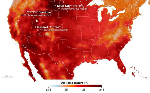Luglio è stato il mese più caldo mai registrato negli Stati Uniti